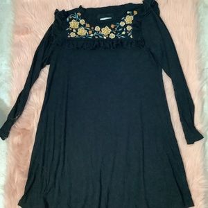 Black fall vibes dress